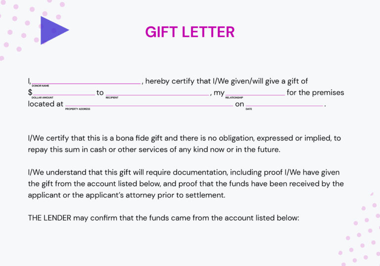 How to use a Gift Letter for Mortgage Financing